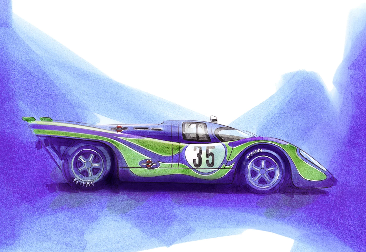Porsche 917 'Psychedelic' Martini Racing Team