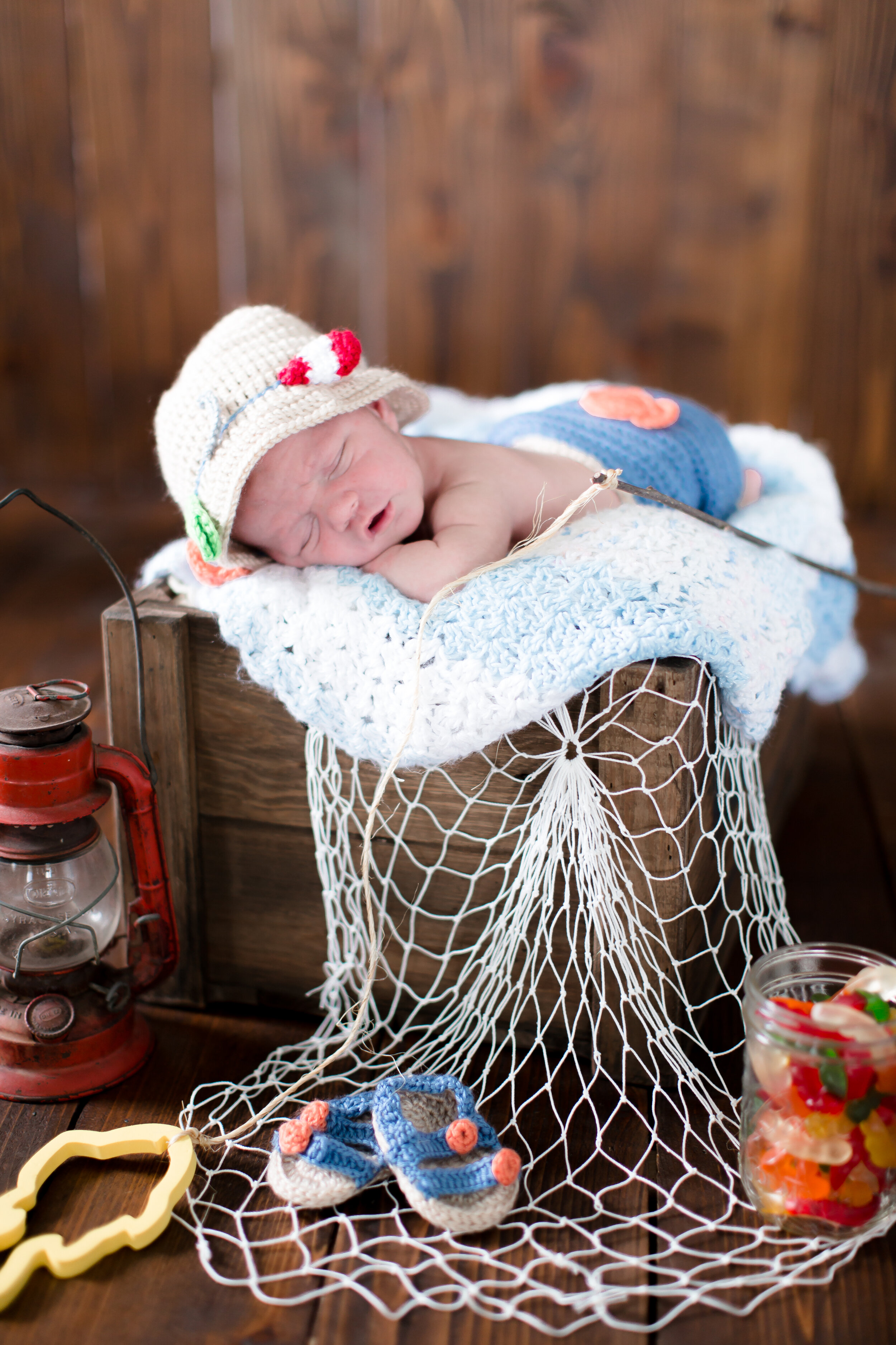Baby Beau: Farming and Fishing newborn baby boy — Skylar Wyatt