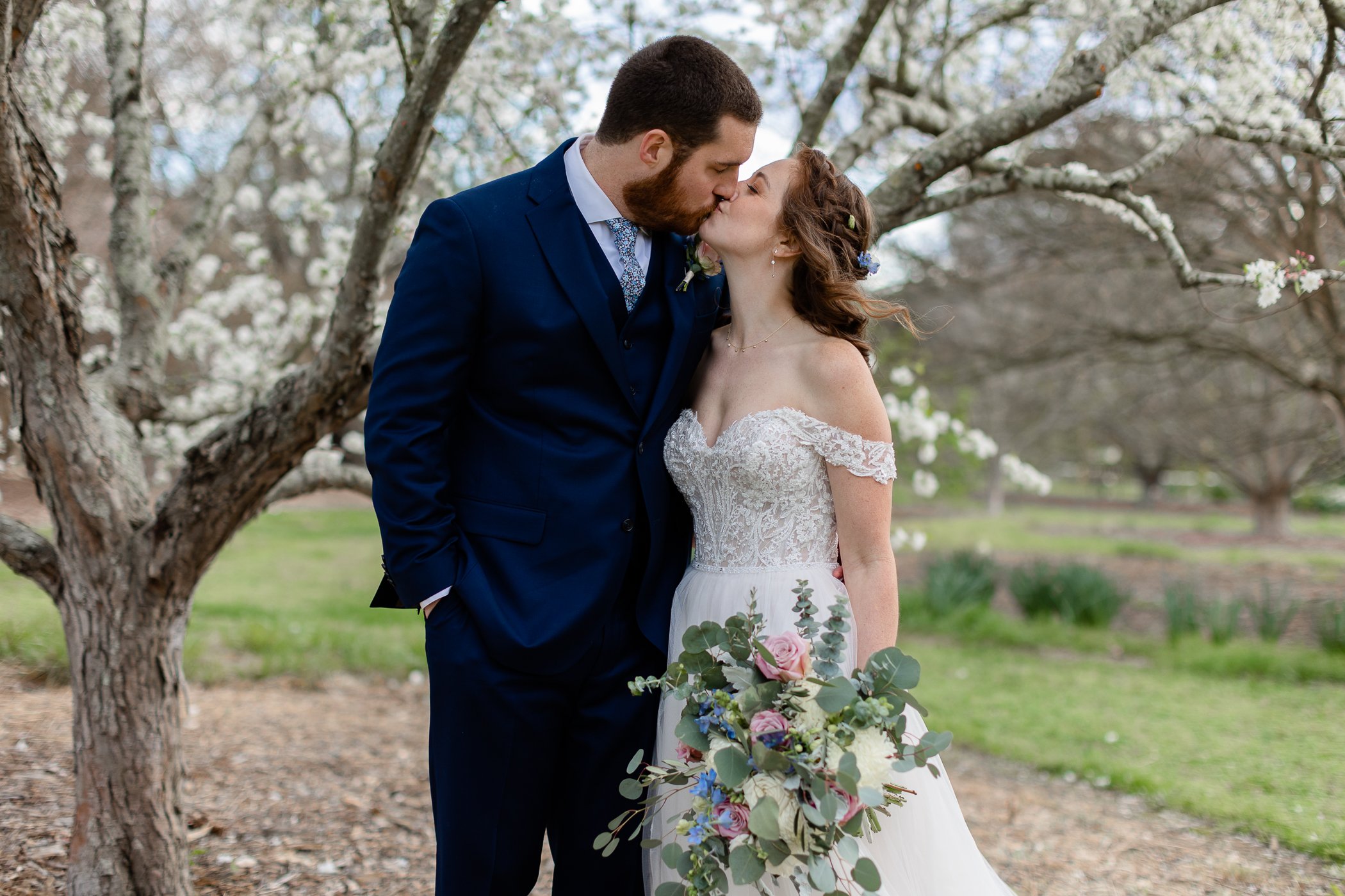 Wedding in March at Norfolk Botanical Gardens