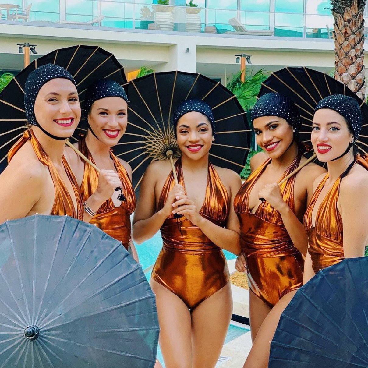 Copper Swimsuits for the Aqualillies