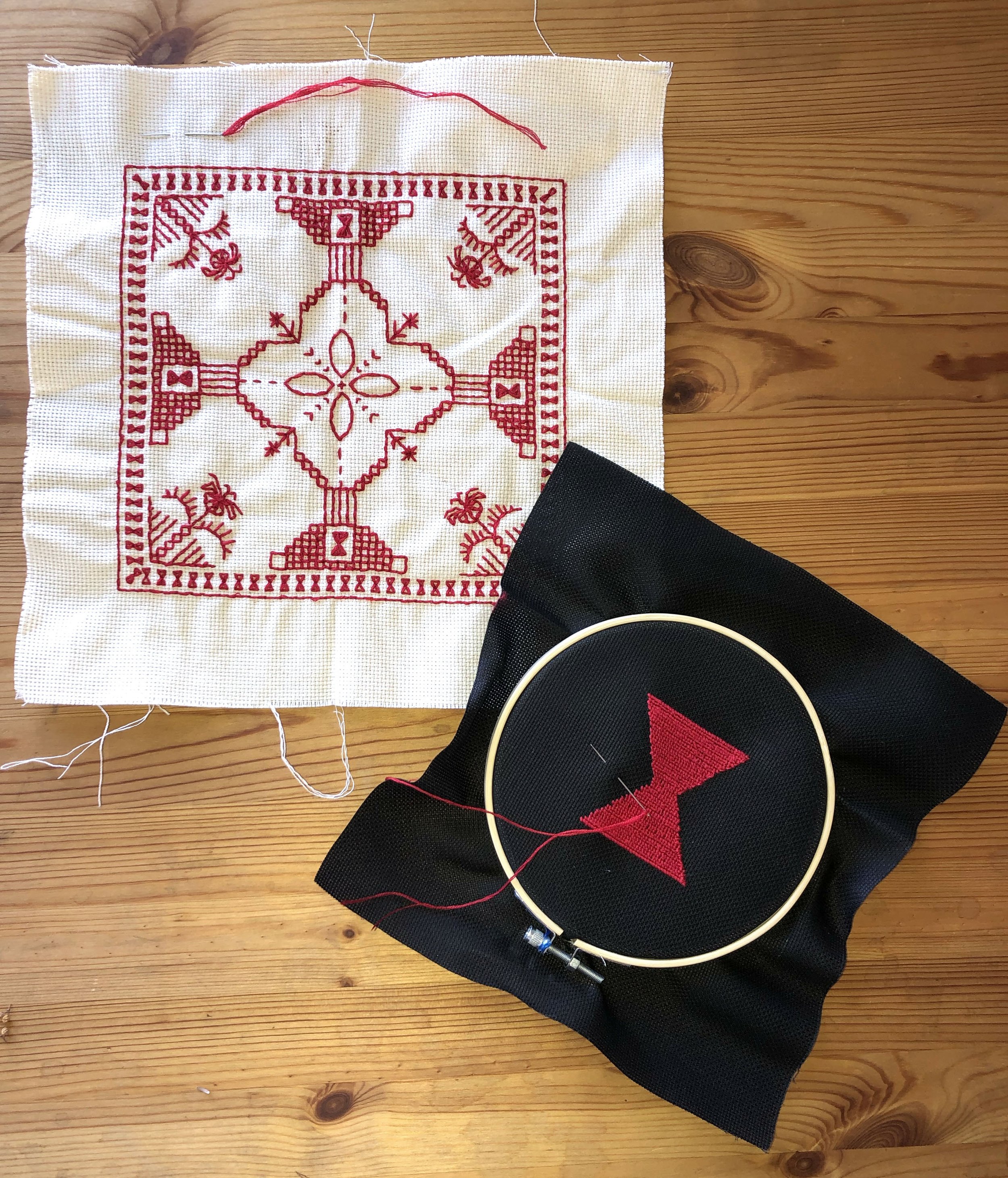 Embroidered Cloth for Intro Credits