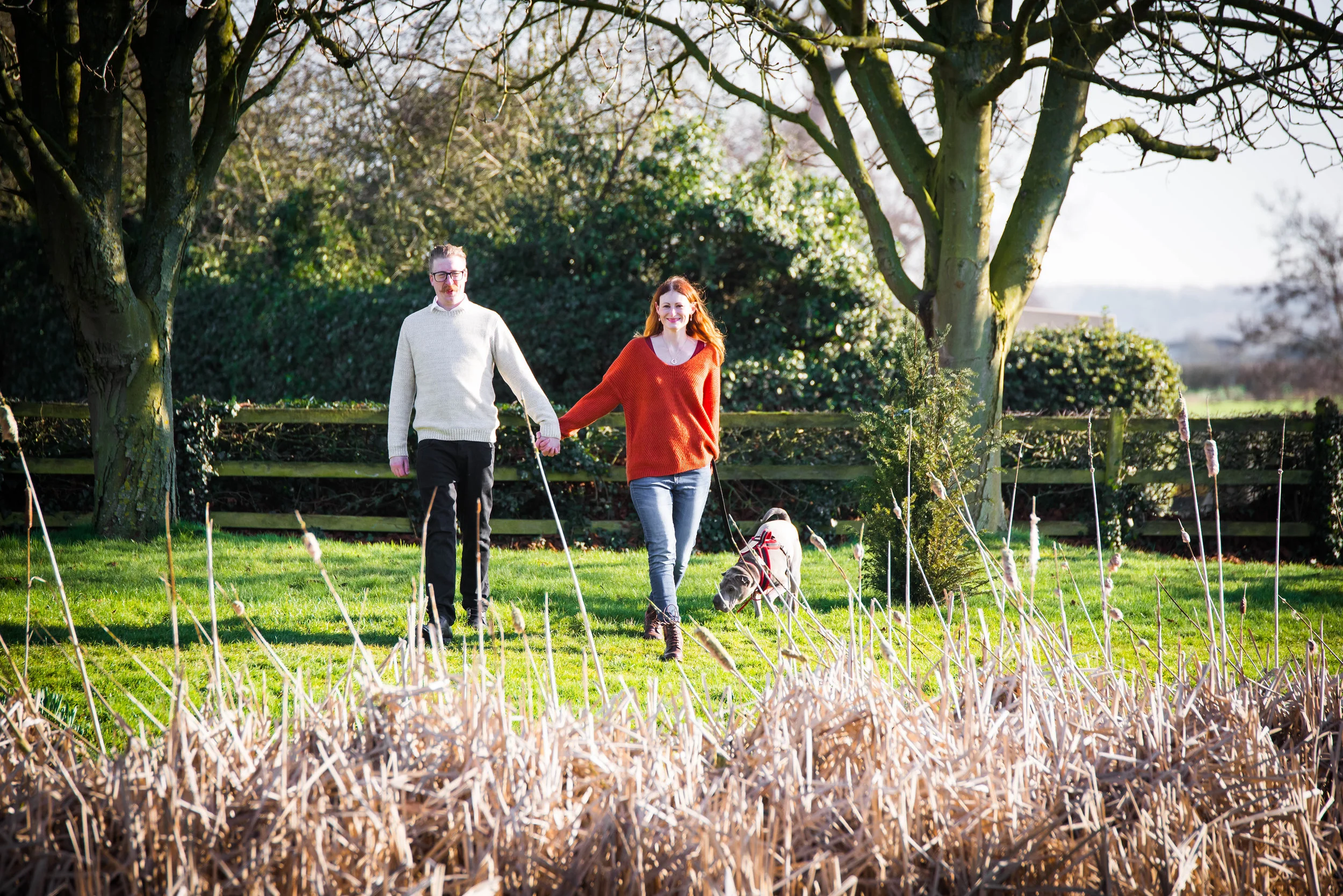 The Moat House, Acton Trussell - Sam, Russell &amp; Ripley - Pre Wedding Photoshoot