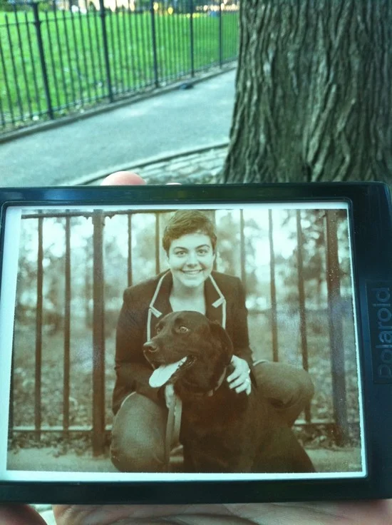 NY Dog Portraits, Tompkins Square (Polaroid Sepia)