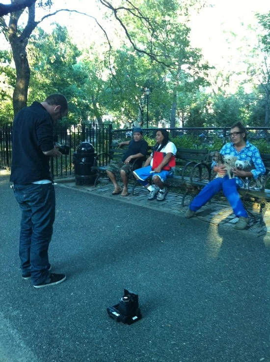 NY Dog Portraits, Tompkins Square (Polaroid Sepia)