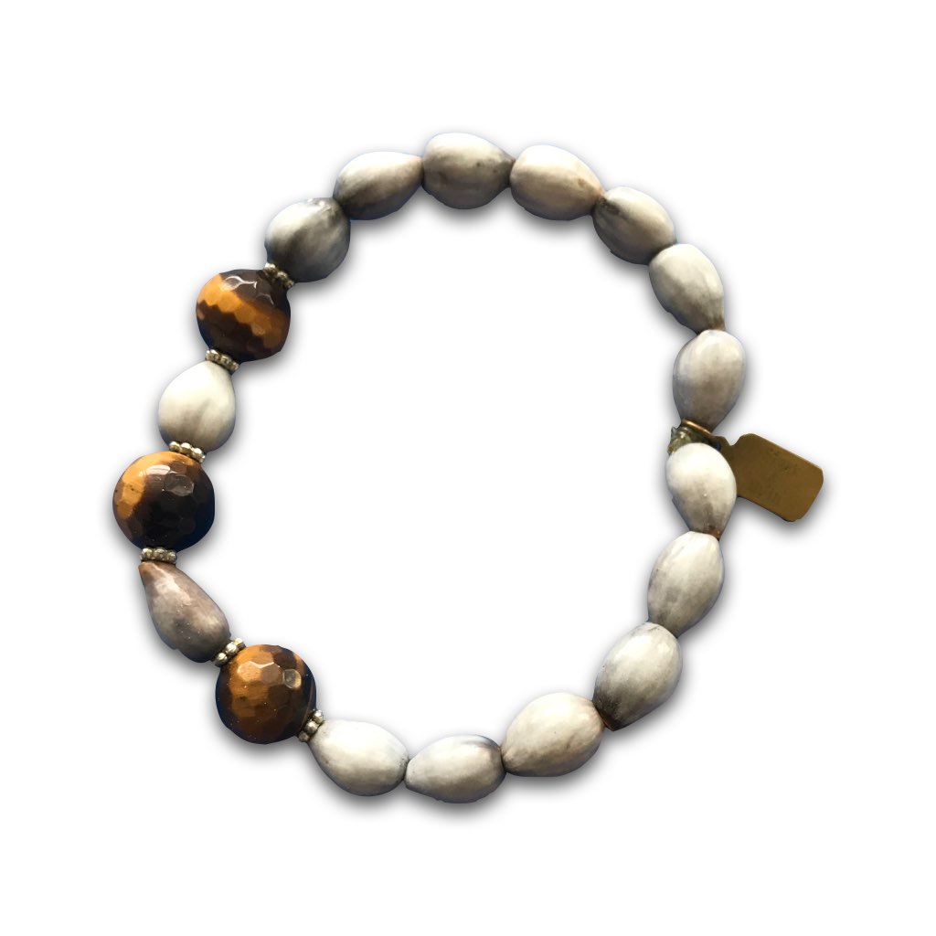 Tiger's Eye Gemstone & Blessing Beads