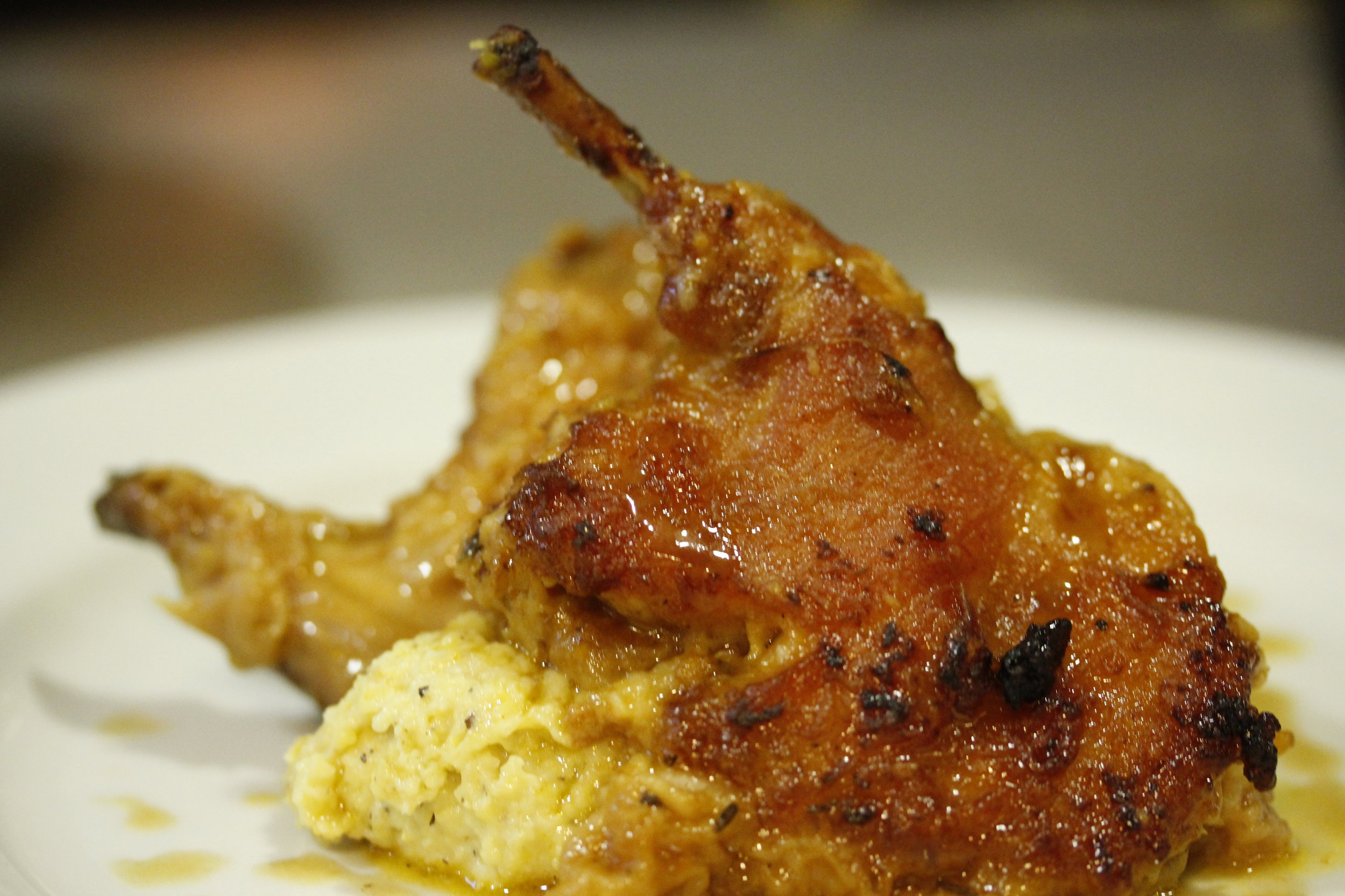  picture of quail and polenta 