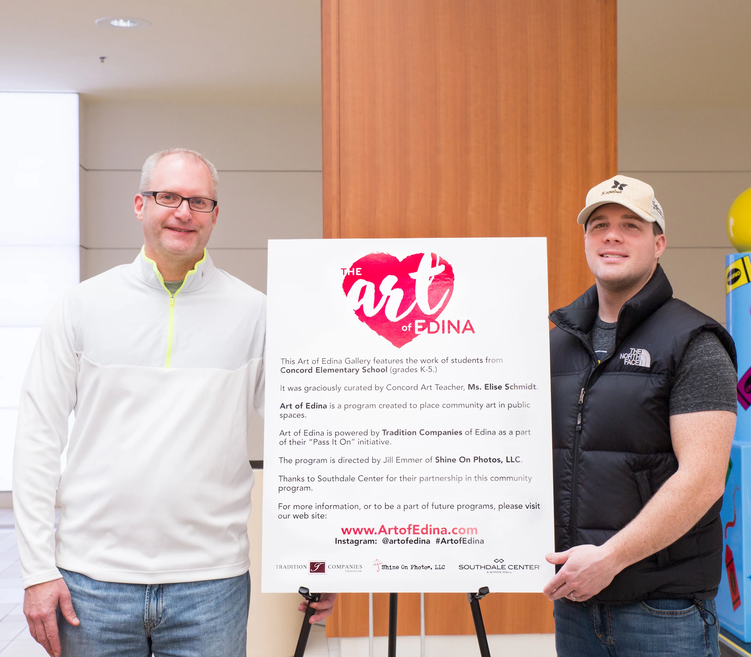 Pictured here: Brad Johnson (left) of Tradition Wealth Management and Scott Beuning of Tradition Capital Bank