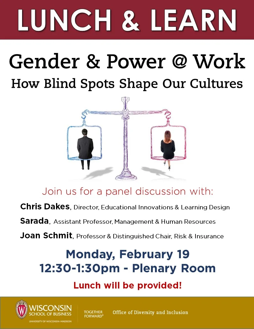 Lunch & Learn: Gender & Power @ Work