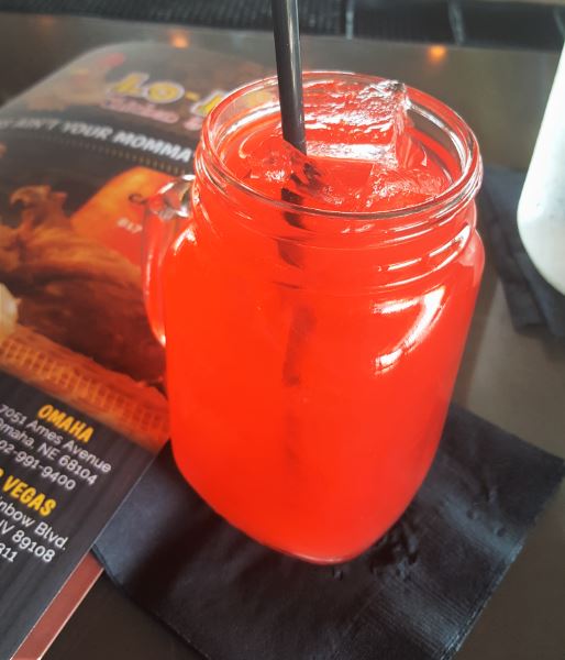 Lo-Lo's Punch made with red koolaid