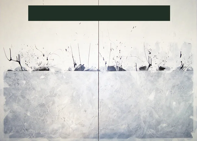 Submerged, oil on canvas, 72x102 inches