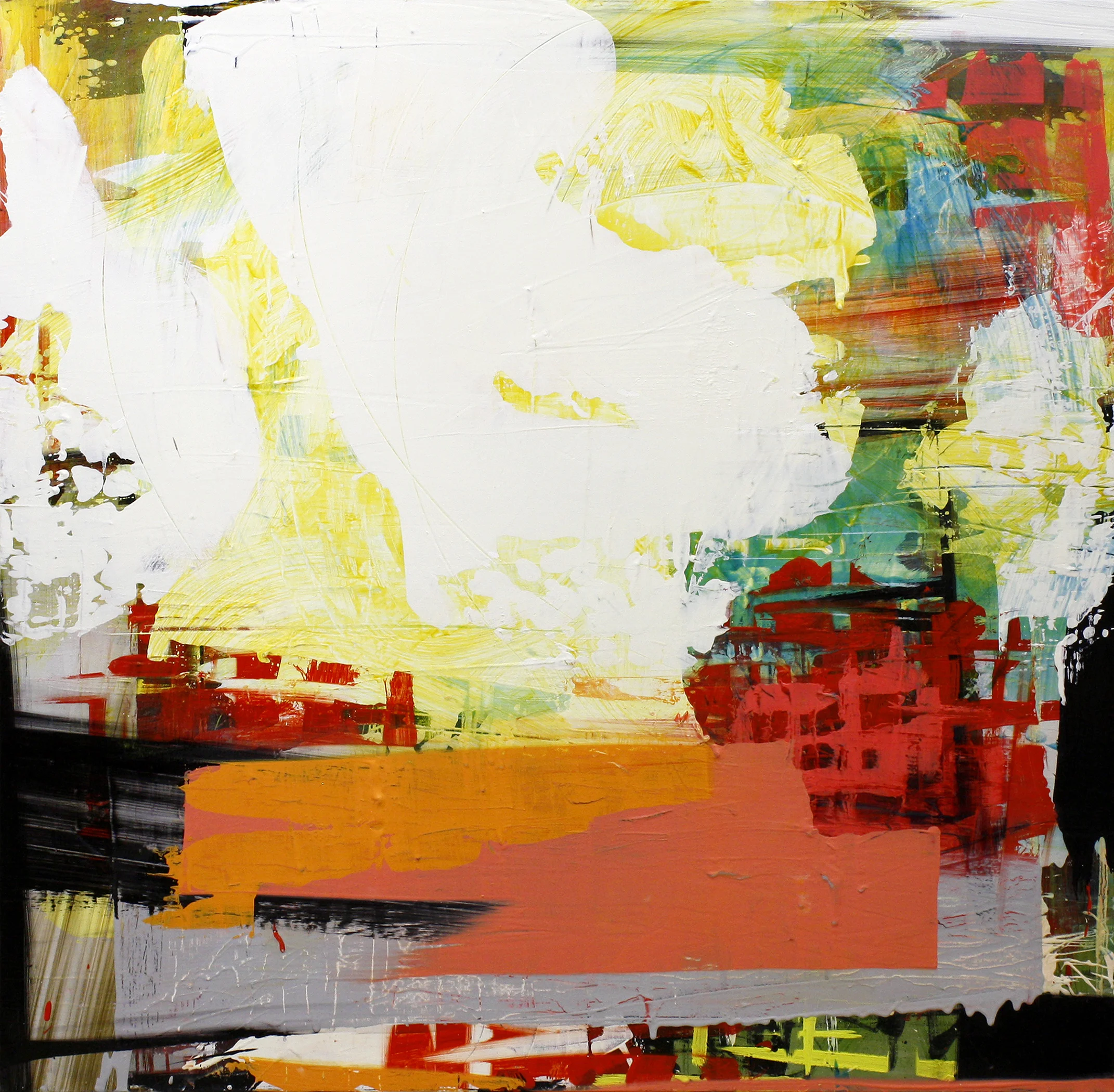 1200 Miles, oil on canvas, 40x40 inches