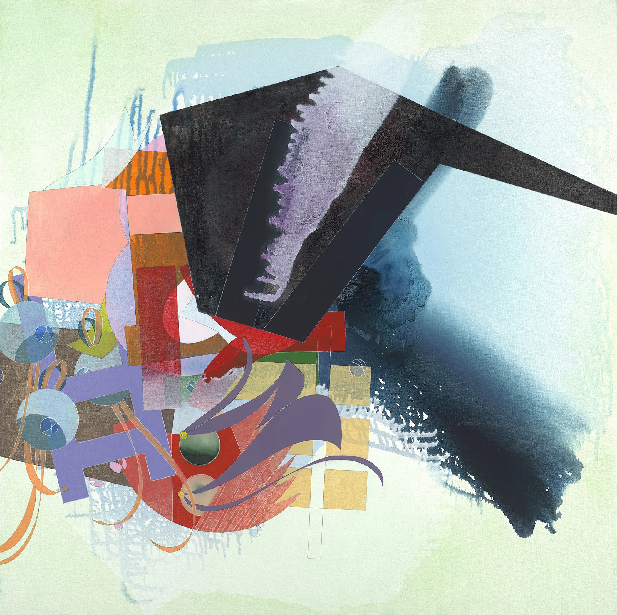 Bloodroot, oil on canvas, 48 x 48 inches