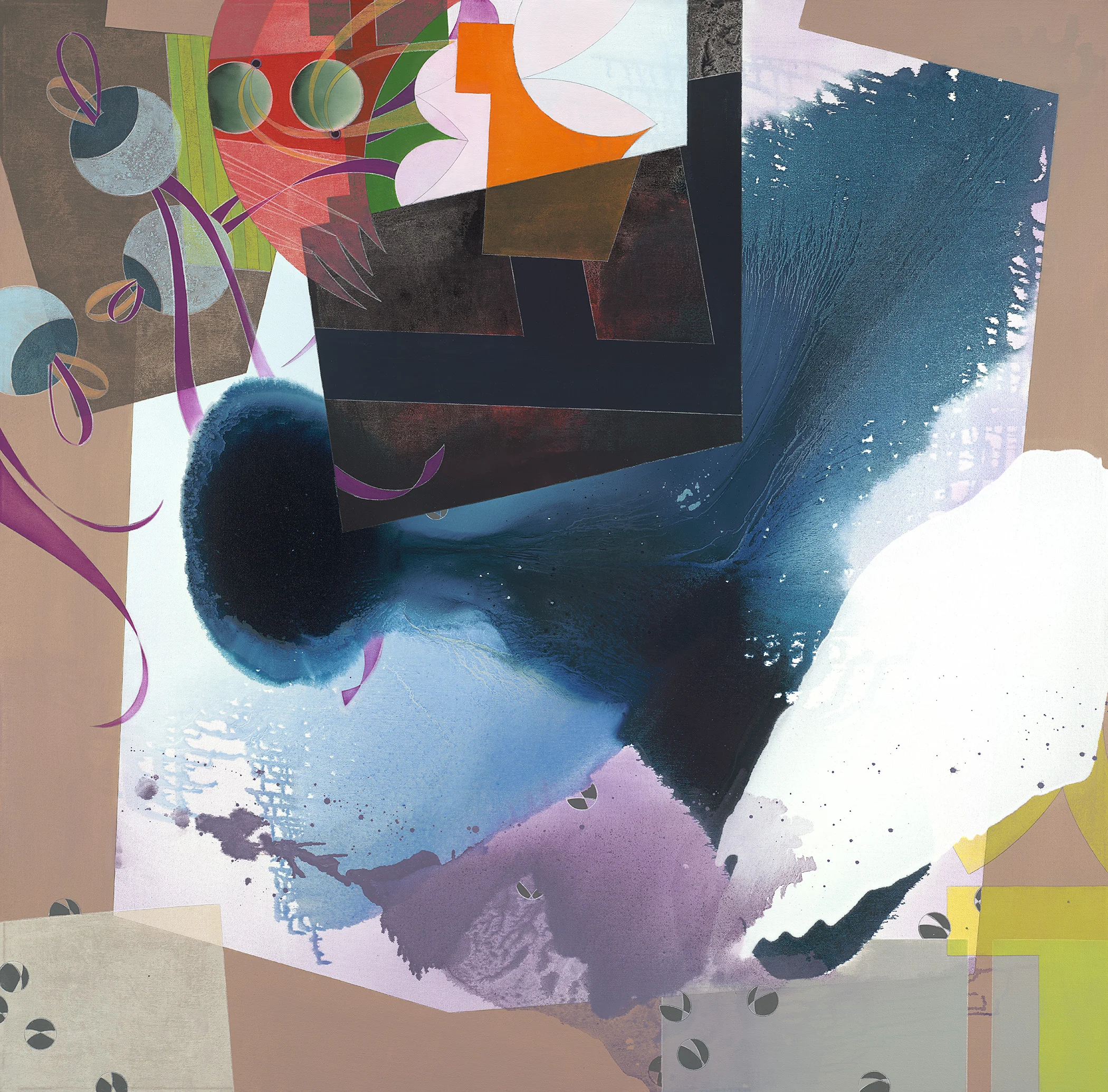 Crottle, oil on canvas, 48 x 48 inches