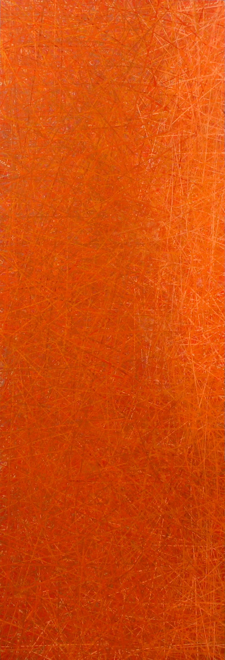 Orange 4, acrylic on panel with resin, 12 x 36 inches