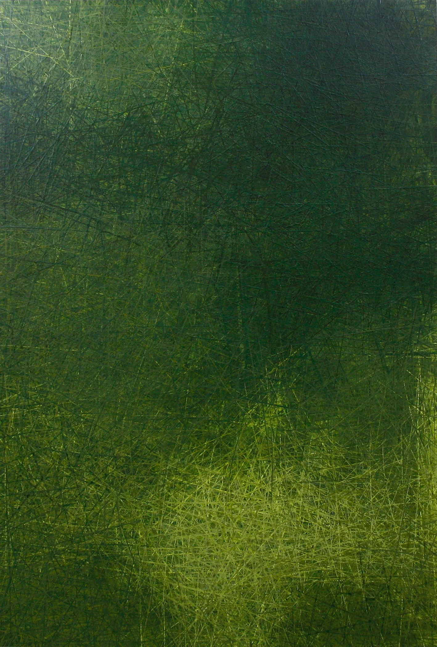Underfoot 11, acrylic on panel with resin, 24 x 36 inches