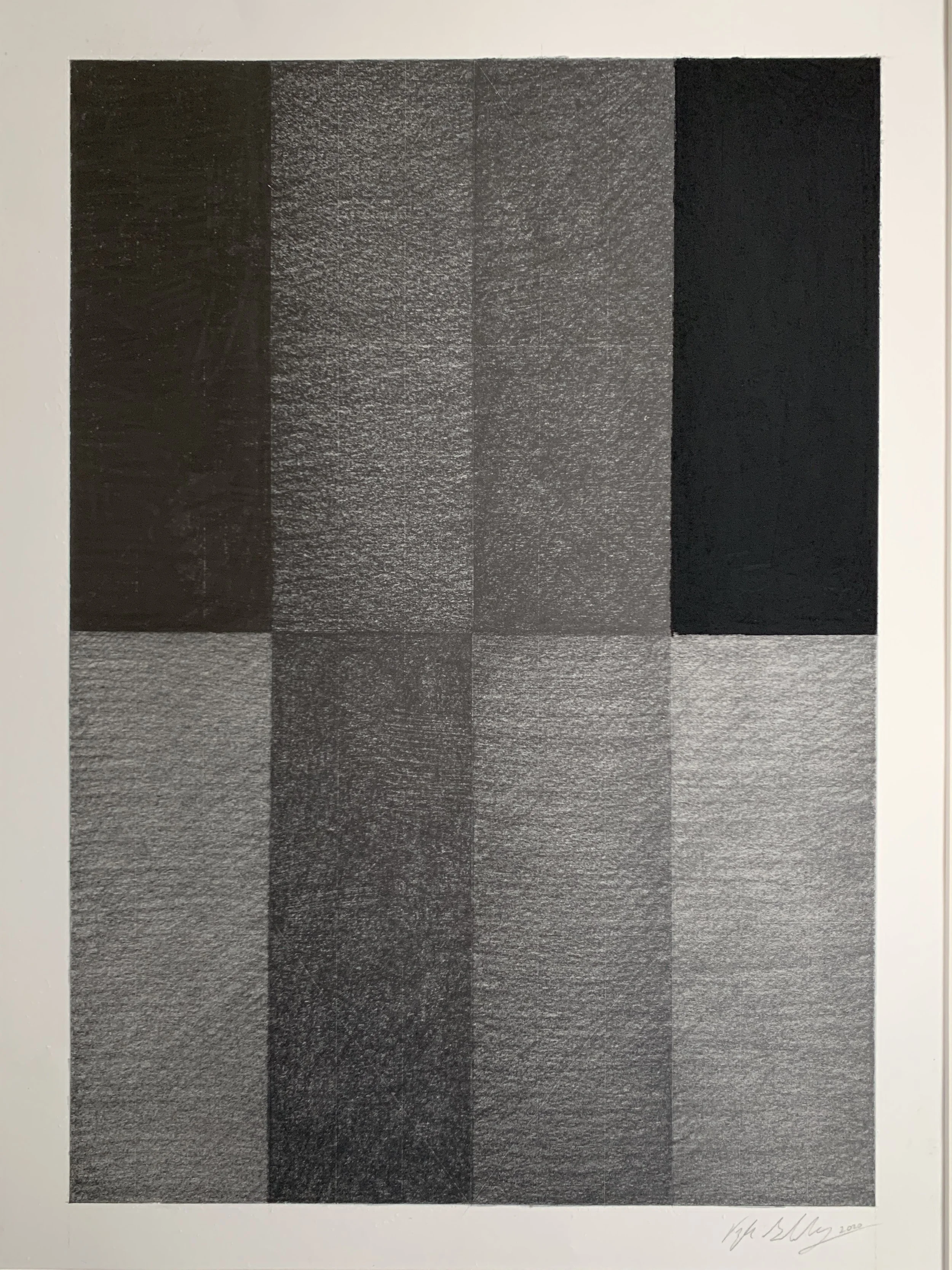   GC2 II,  graphite and charcoal on paper, 12 x 17 inches 