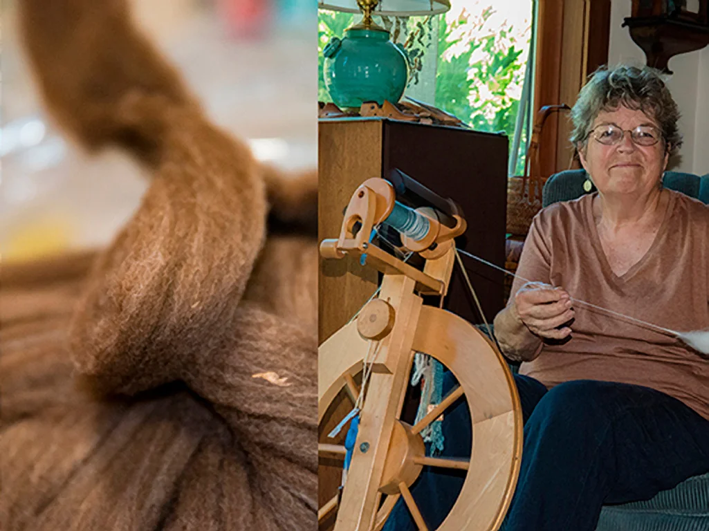 Martha Cant's Wools are available at the Artisans' Co-op.