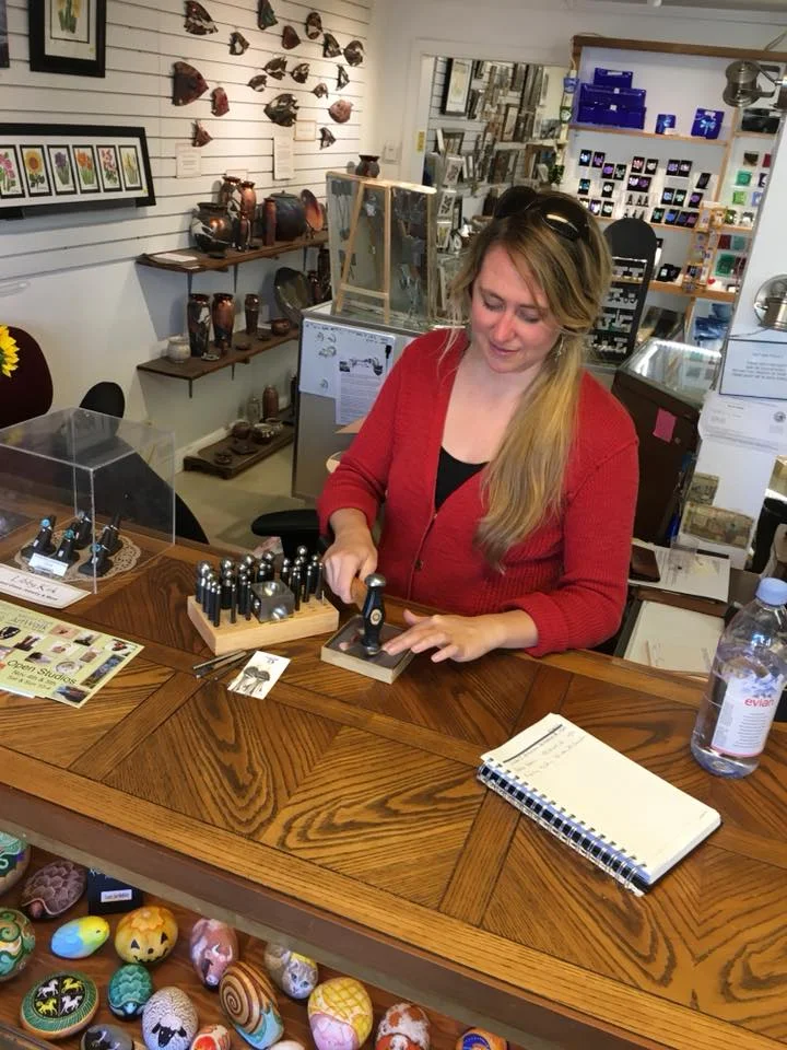 Jessie Howes's jewelry is available at the Artisans' Co-op.