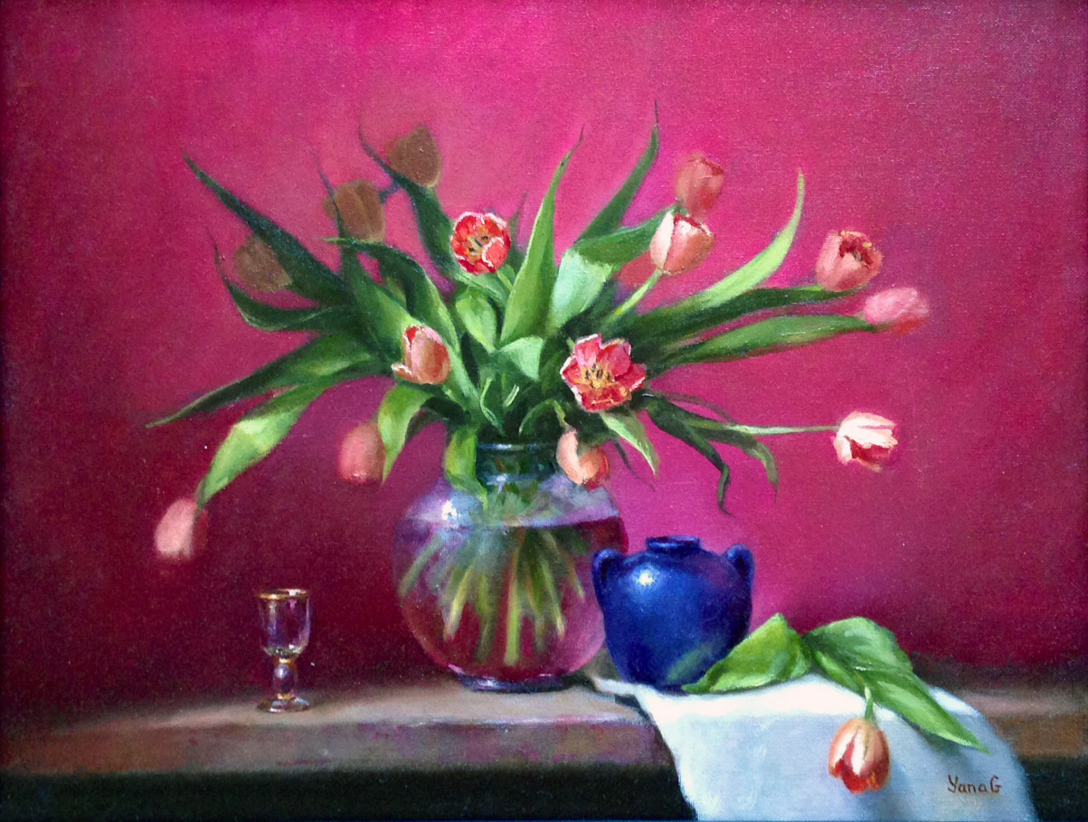 Tulips 14x18 Oil 