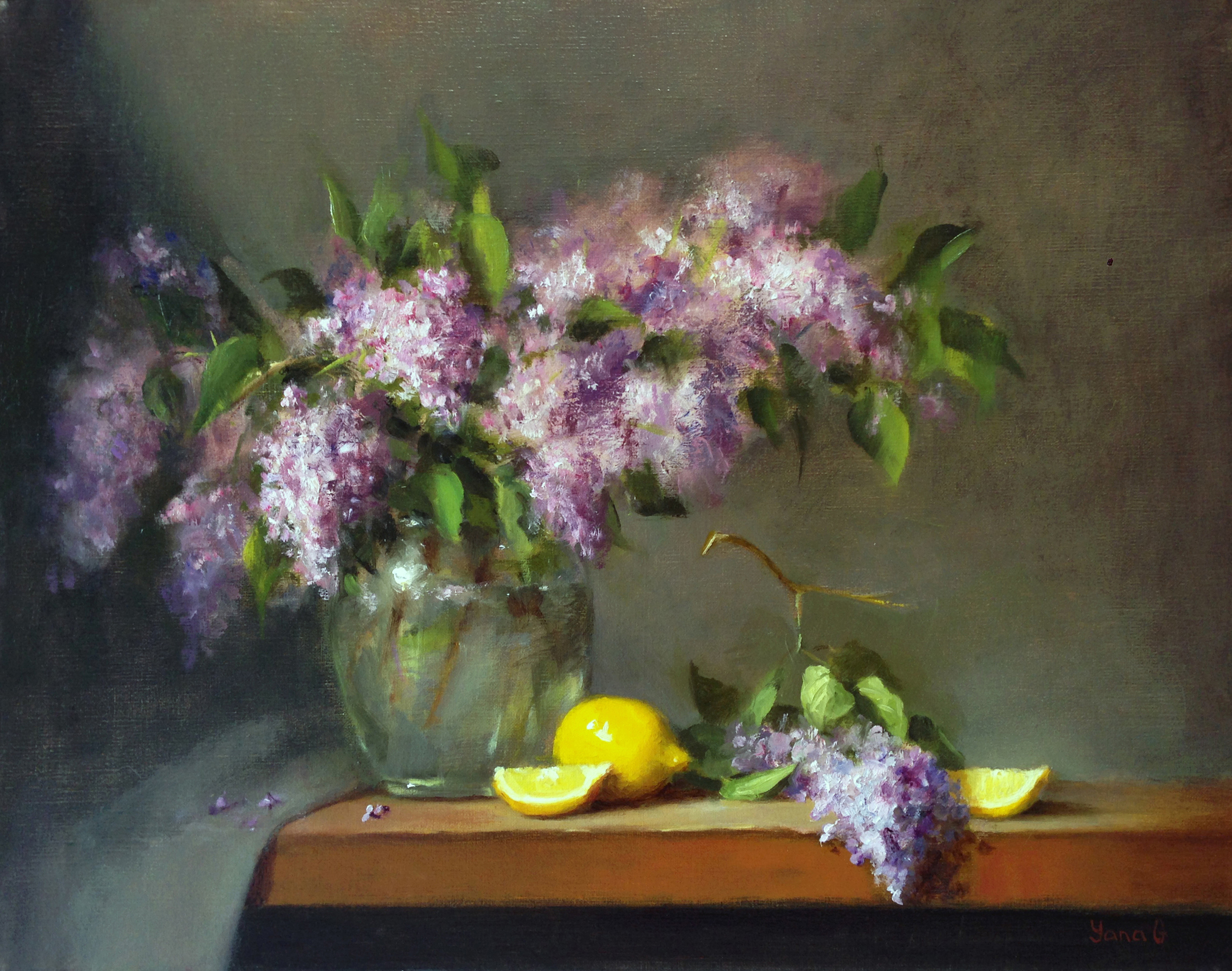 Lilacs 16x20 Oil on linen 