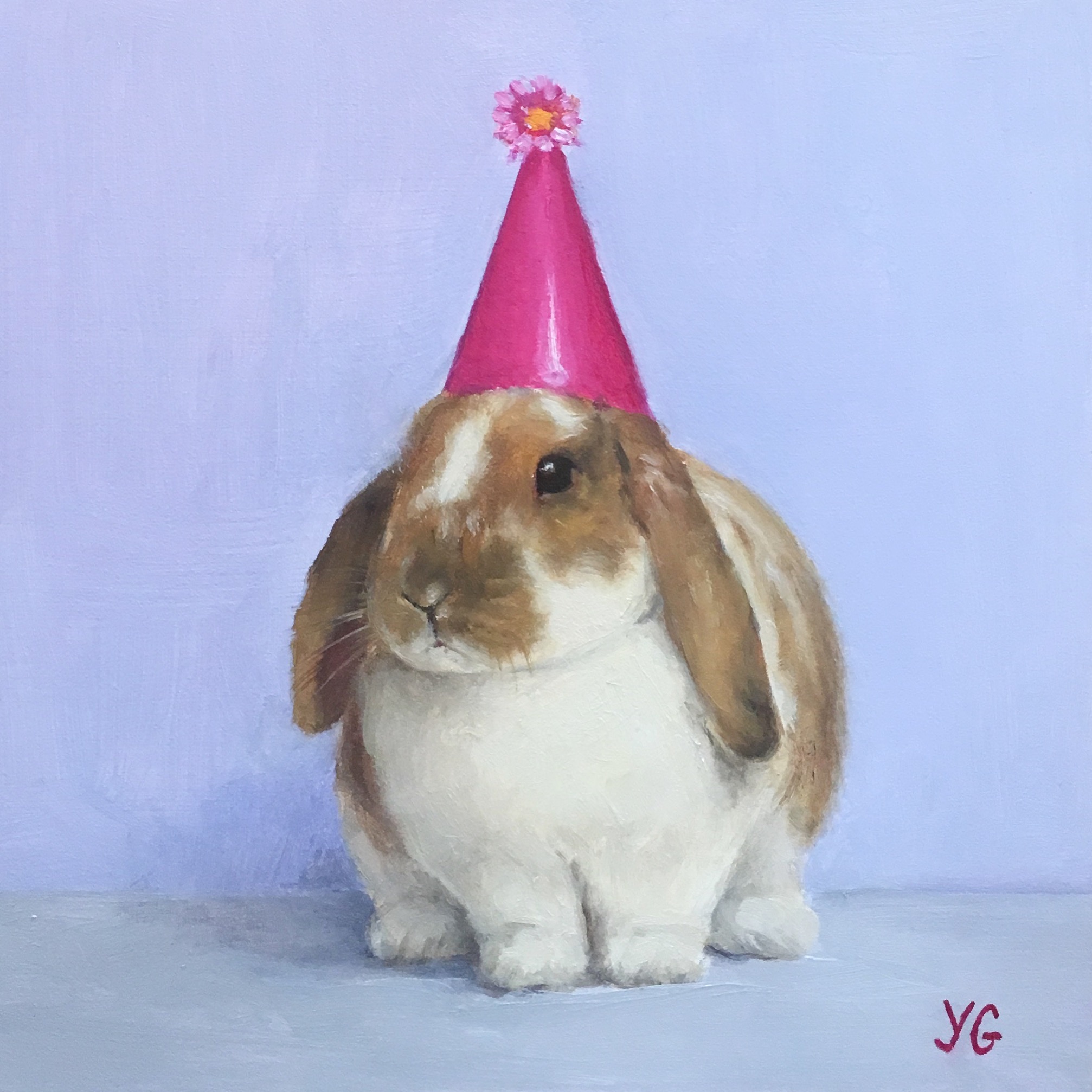 Party time 6x6 Oil on board