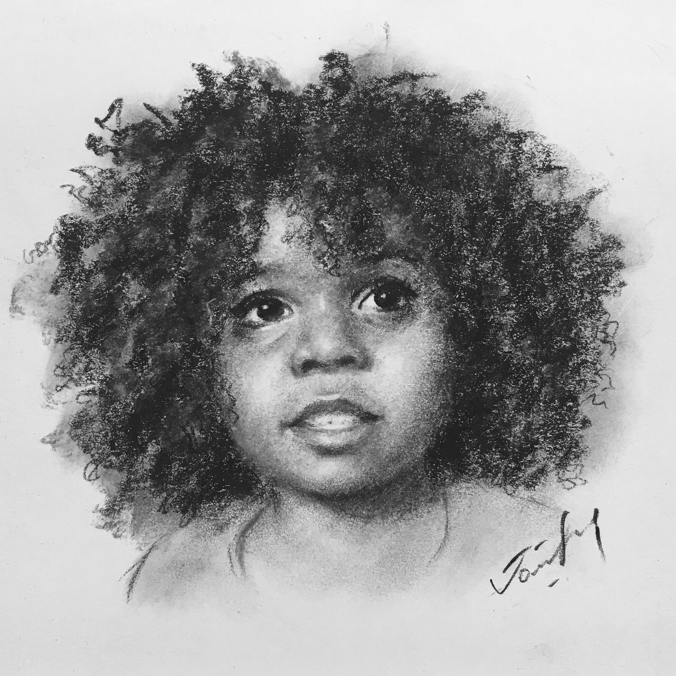 Aamir. Charcoal