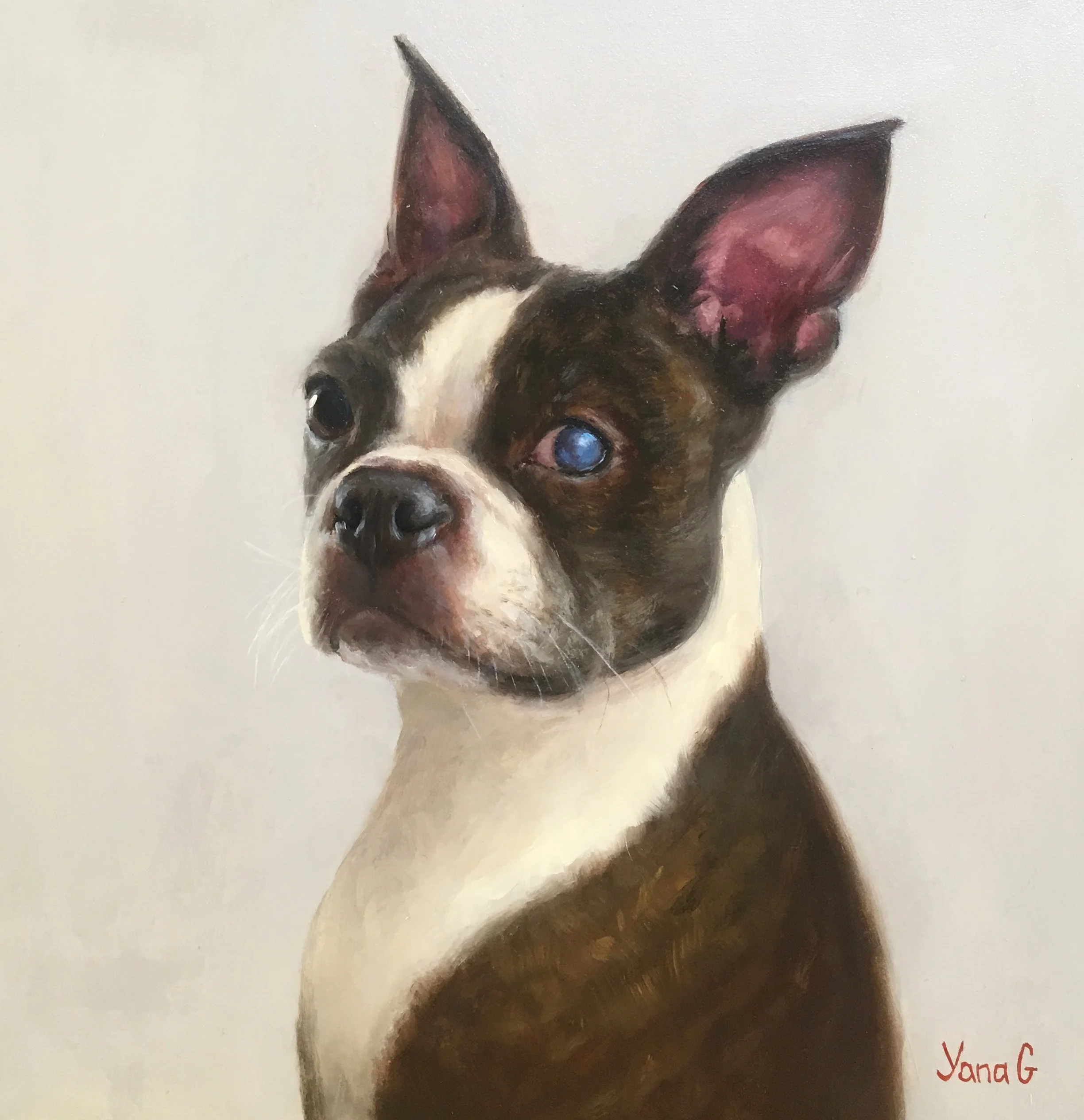 Ray Charles 8x8 Oil on board