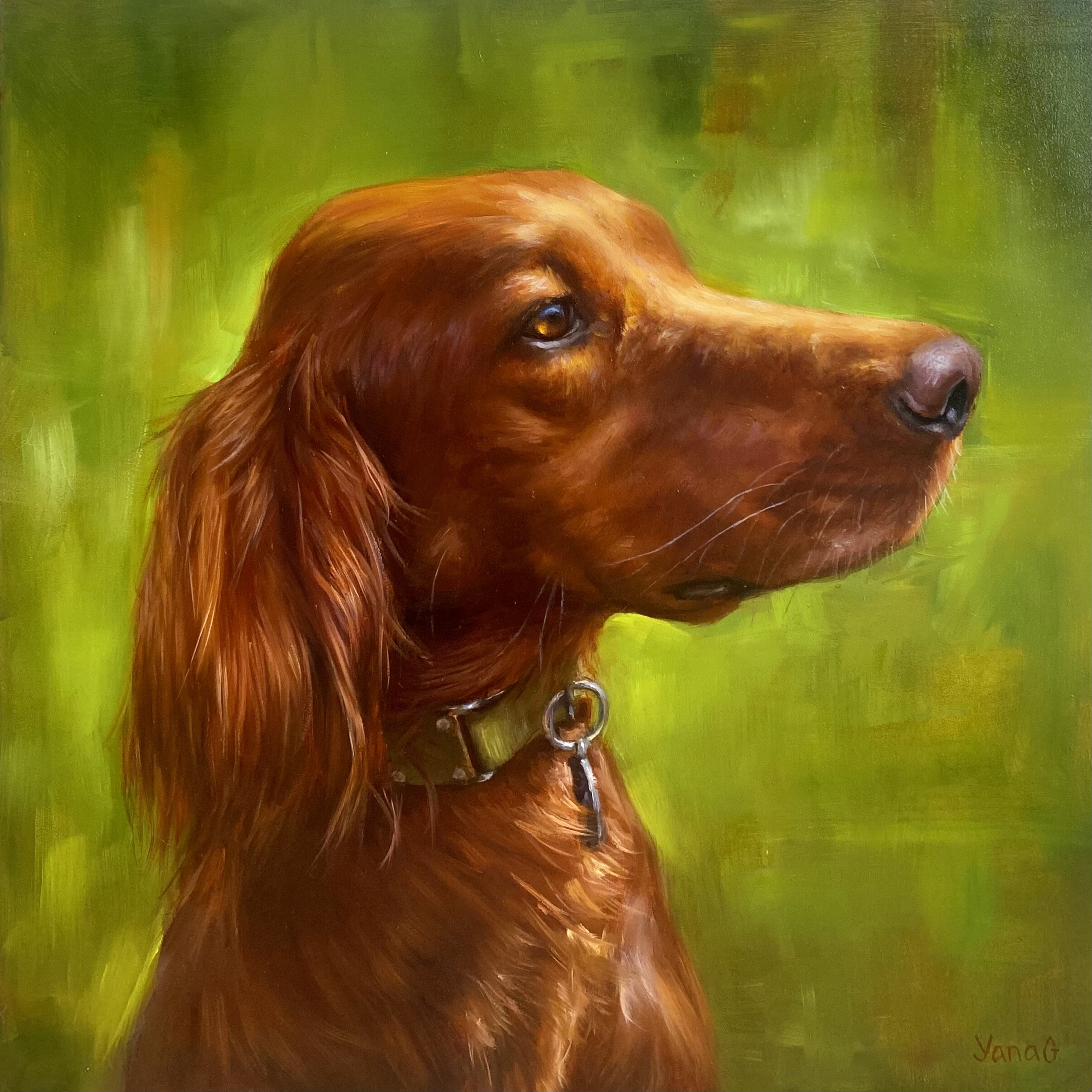 Maggie 10x10 oil on board 