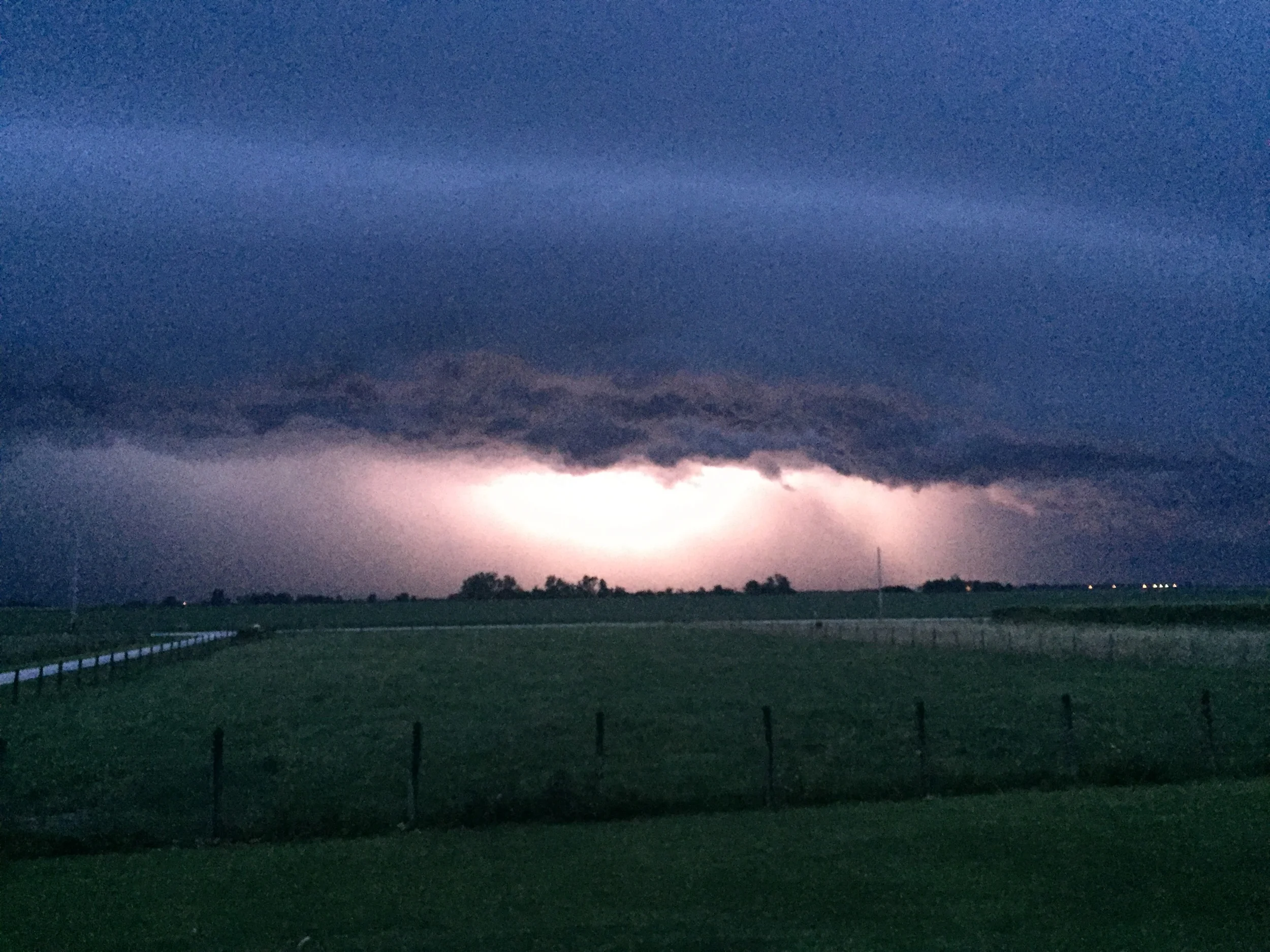 There was lots of lightning