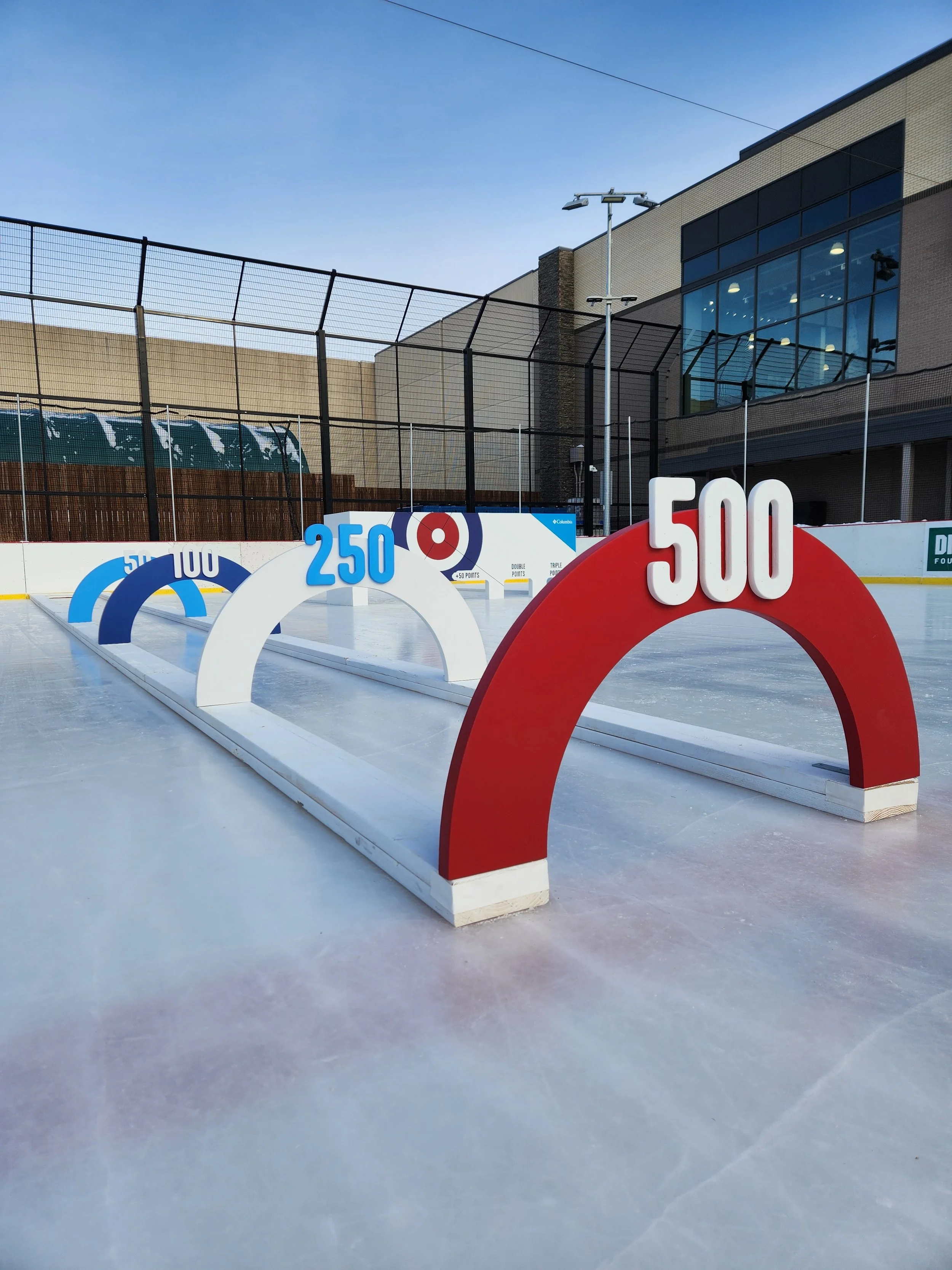 Experiential curling game for Dick's Sporting Goods, Columbia and US Olympic Curling