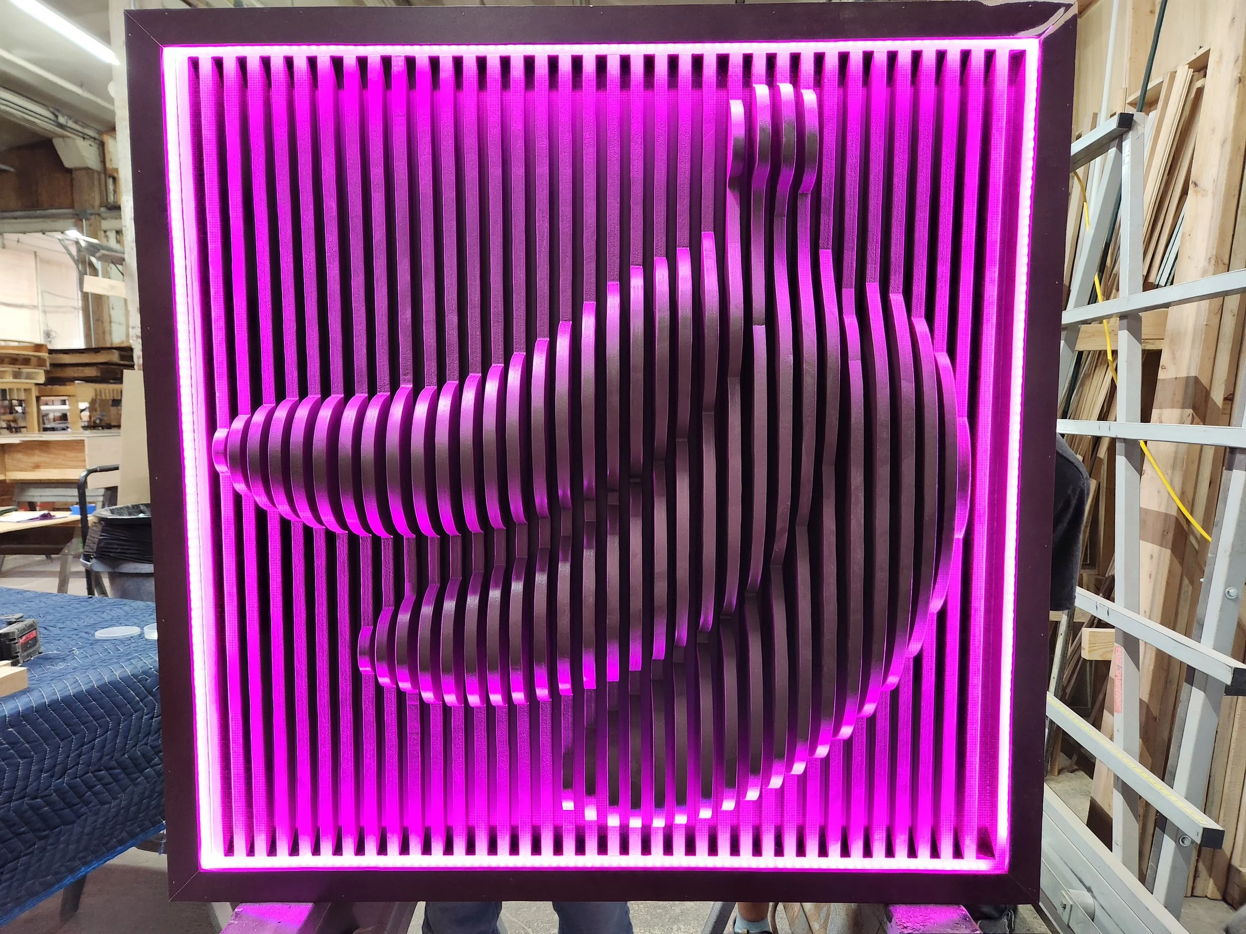 Custom Prince themed Purple Bananas wall art