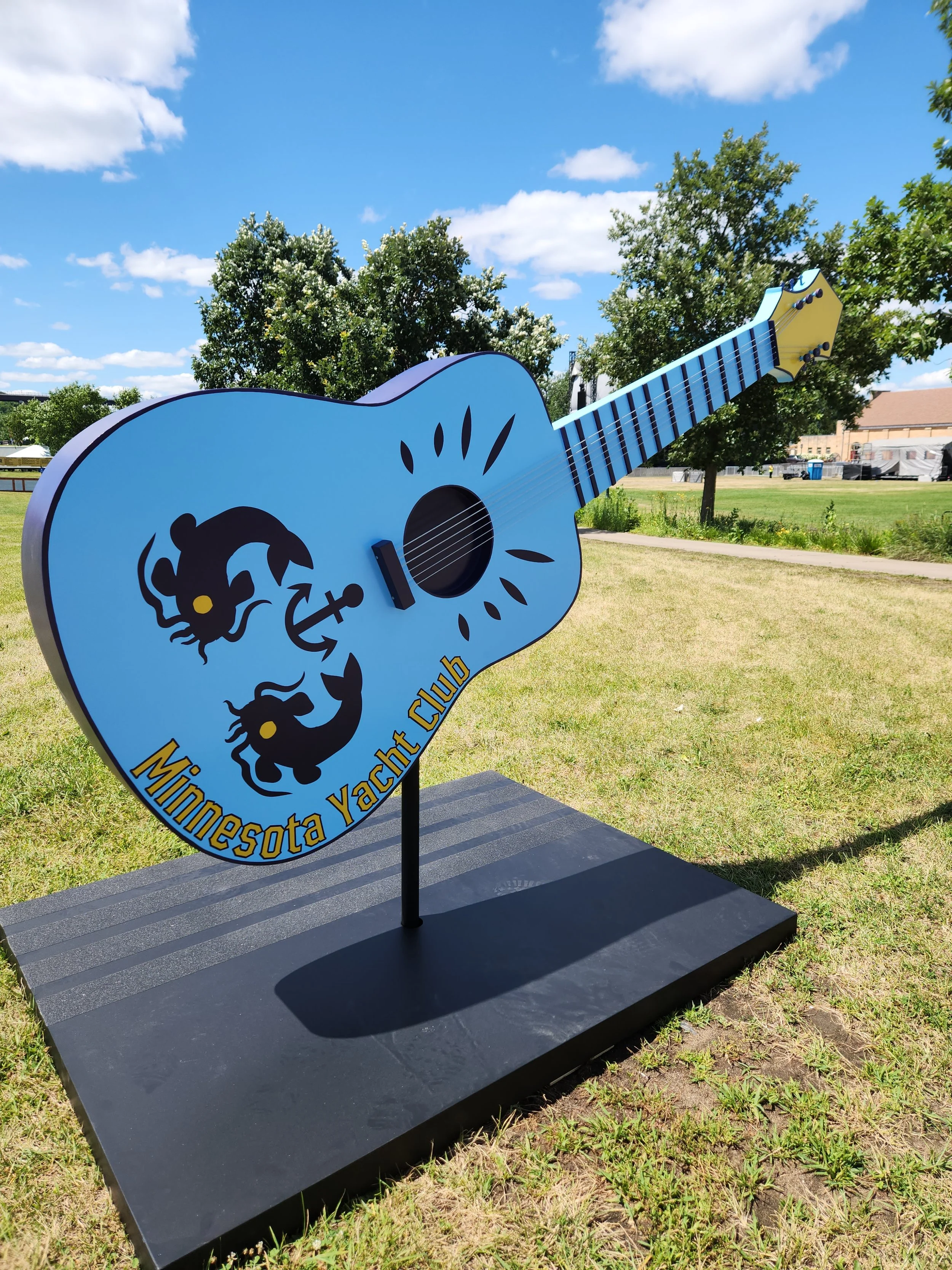 Minnesota Yacht Club MYC Oversized Experiential Guitar Photo-Op