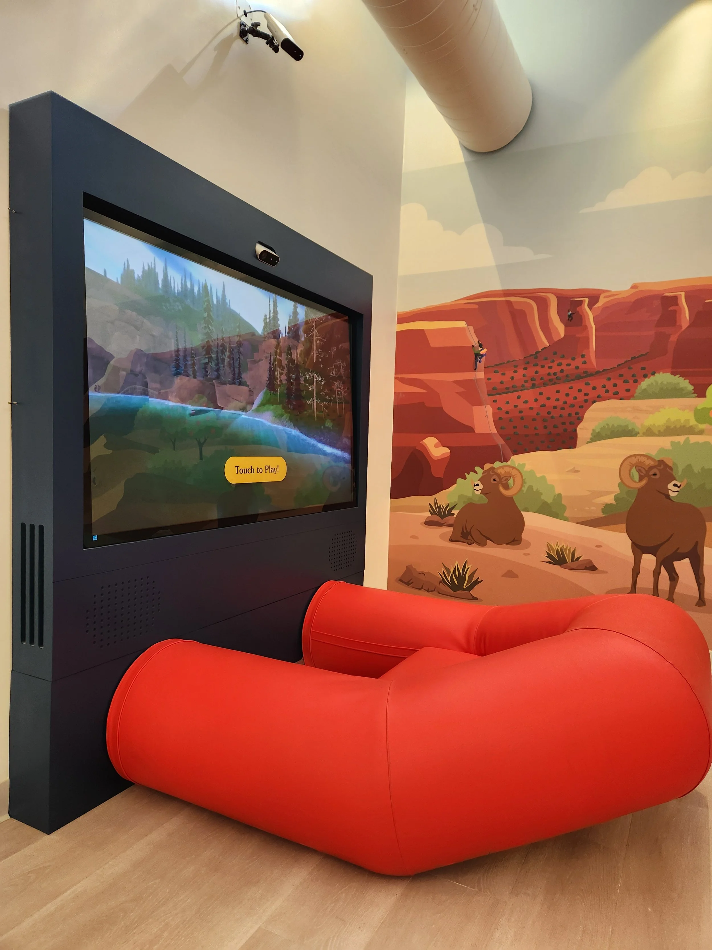 Interactive Kids Raft at redesigned Fruita Welcome Center