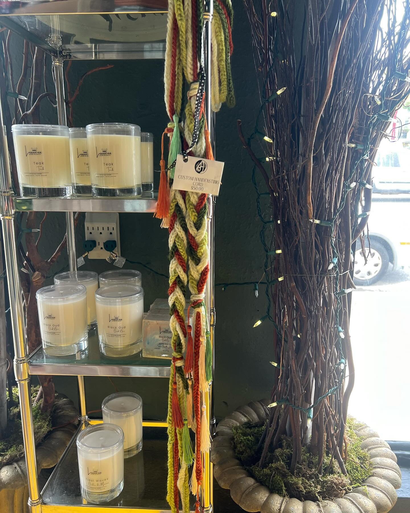 Now offering custom Hand Fasting Cords. Each is hand crocheted and braided during the waxing moon. Choose from our creations or have us create something custom #arborhousefloral #handfastingcord #neworleansweddings  #neworleans #floristnearme #metaph