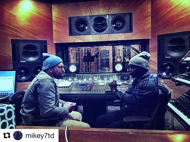We&rsquo;re getting PUMPED! 🎉 #Repost @mikey7td ・・・
Digging in on the record with my homie and producer @neffufeemster #makeitcount #7eventhtimedown thanks for the rad photo @austinmiller