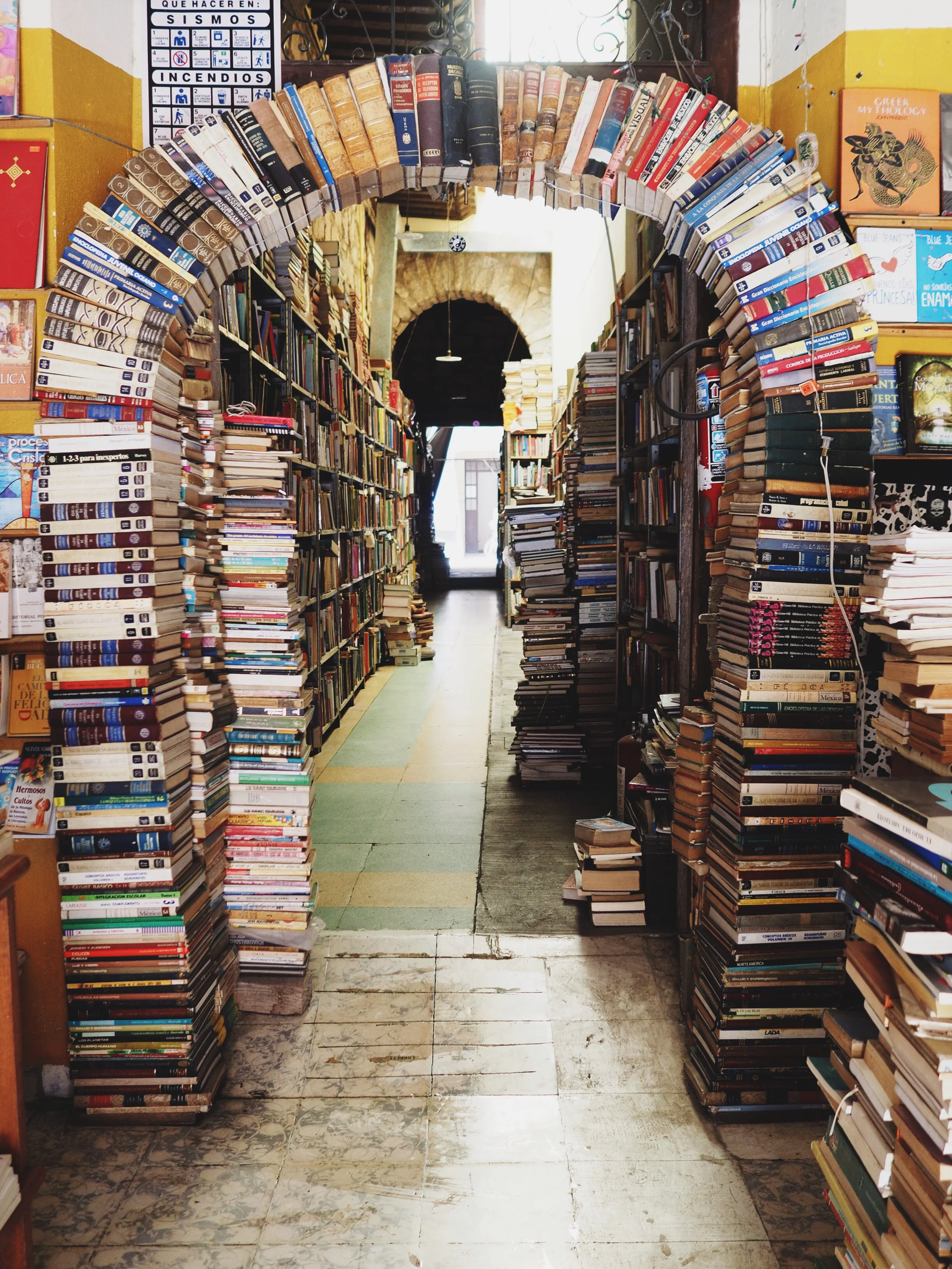 We stumbled upon this charming used bookstore