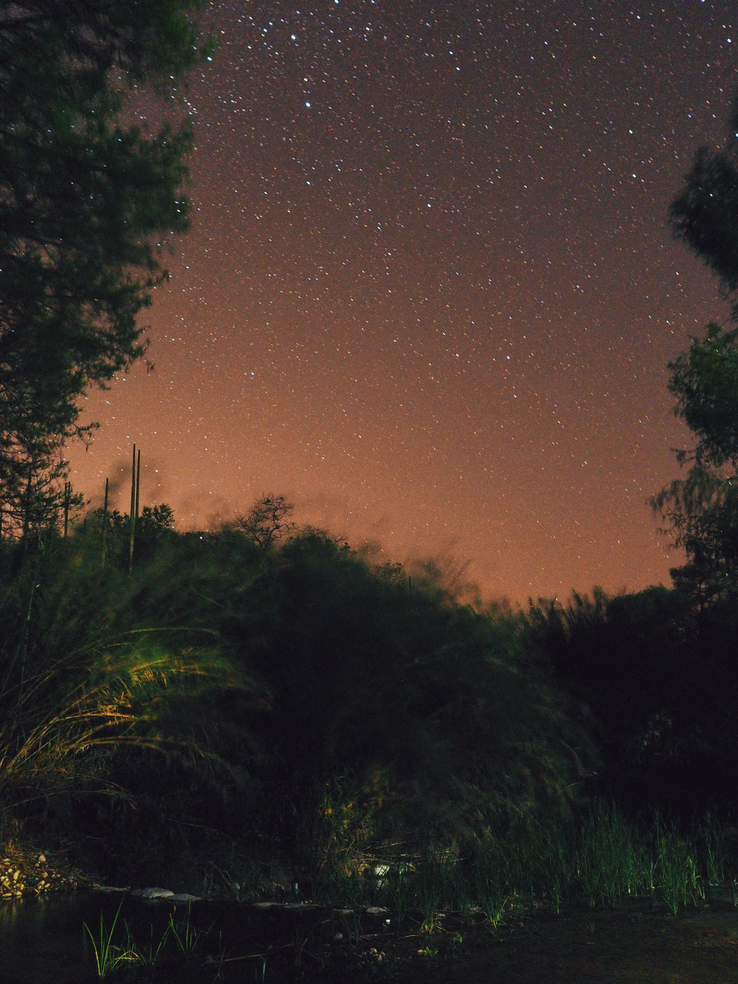 Camping along the river under the stars!