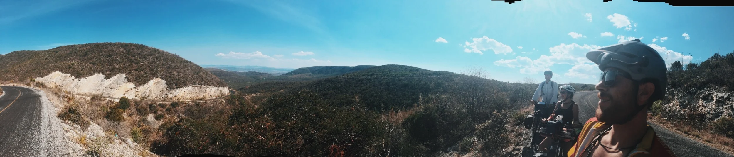 About to descend into a valley in Puebla close to the Oaxaca border