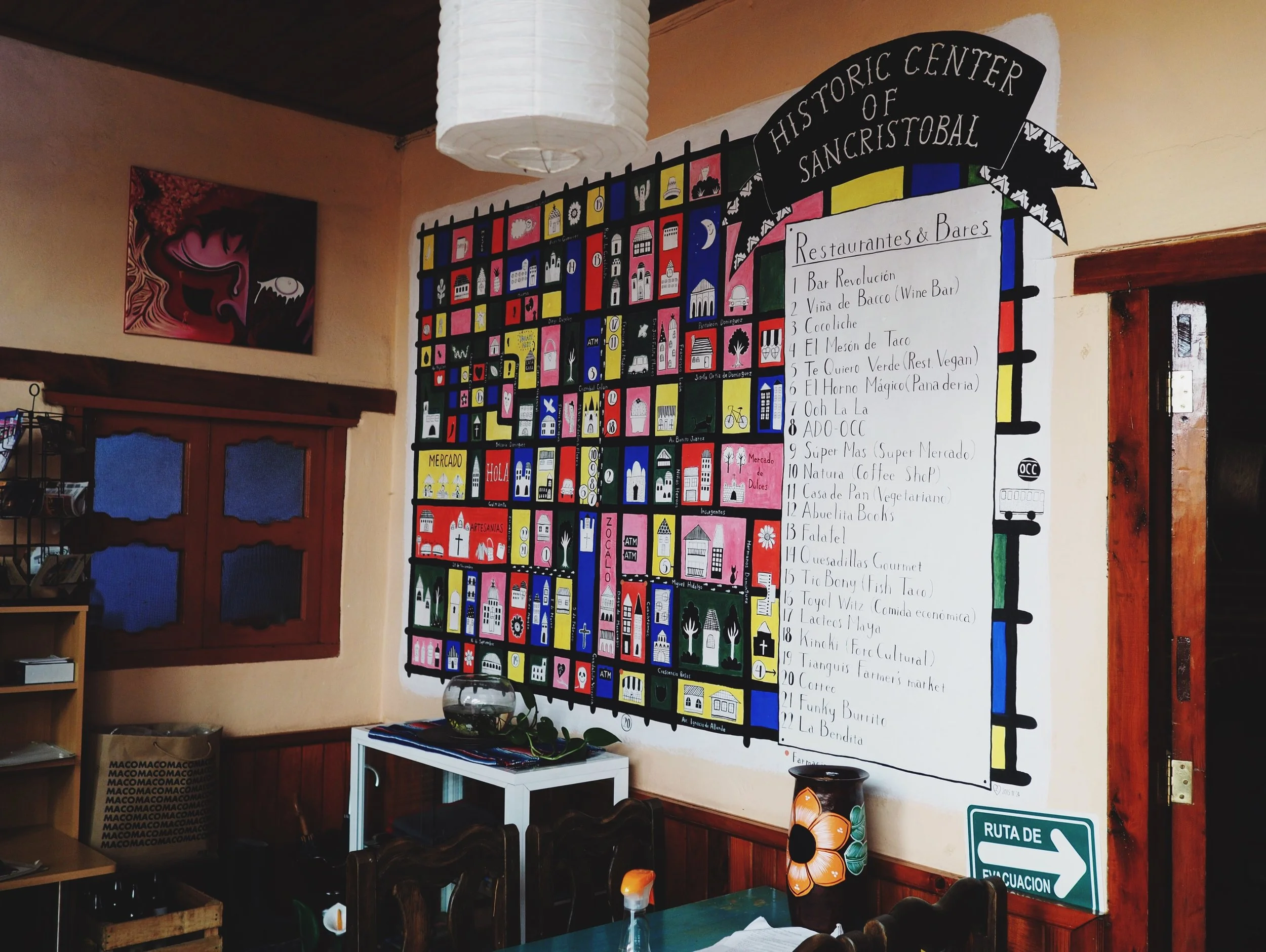Casa Gaia's map of downtown helped us find interesting things to do and see all over town