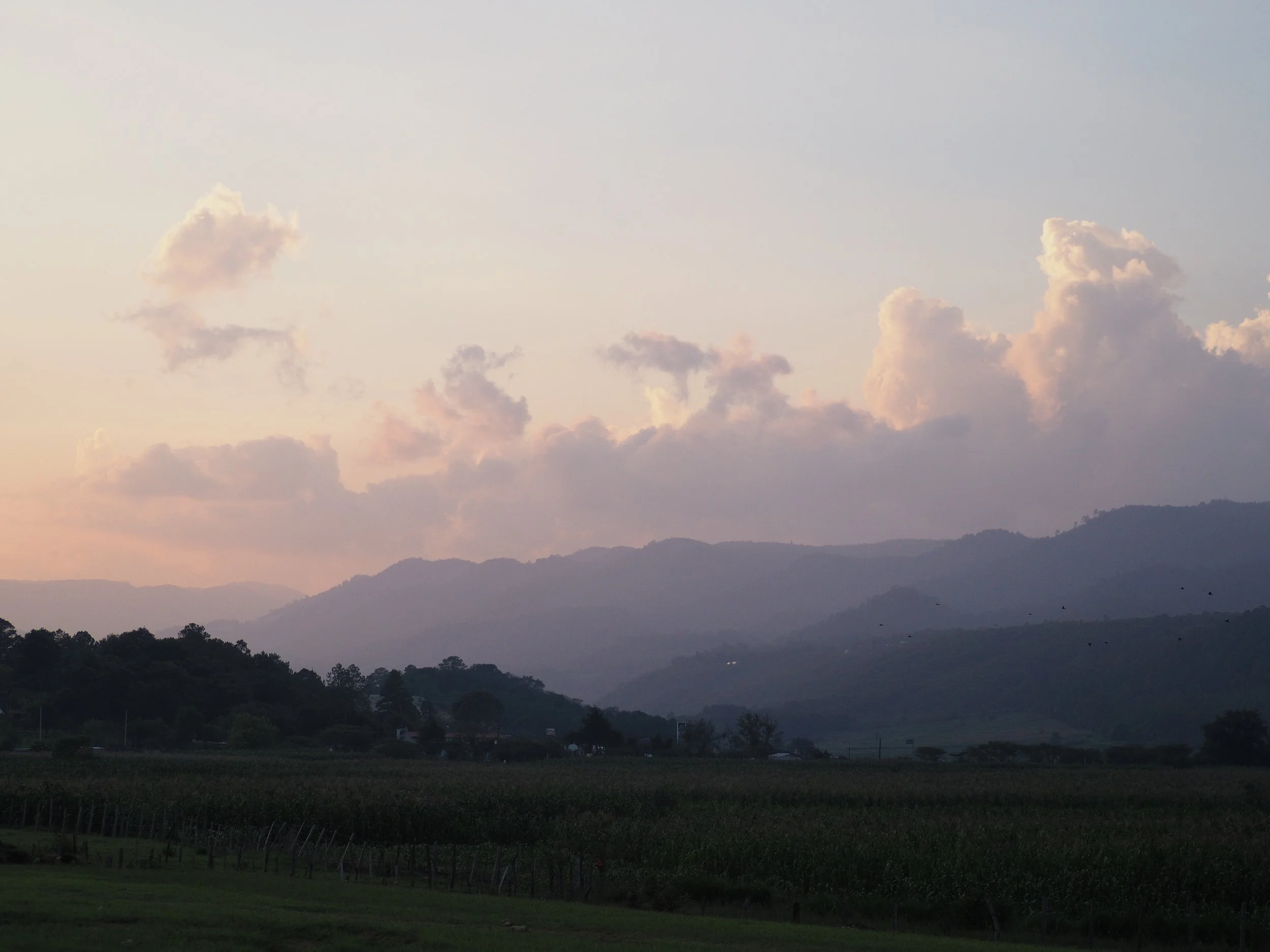 Sunset in the valley