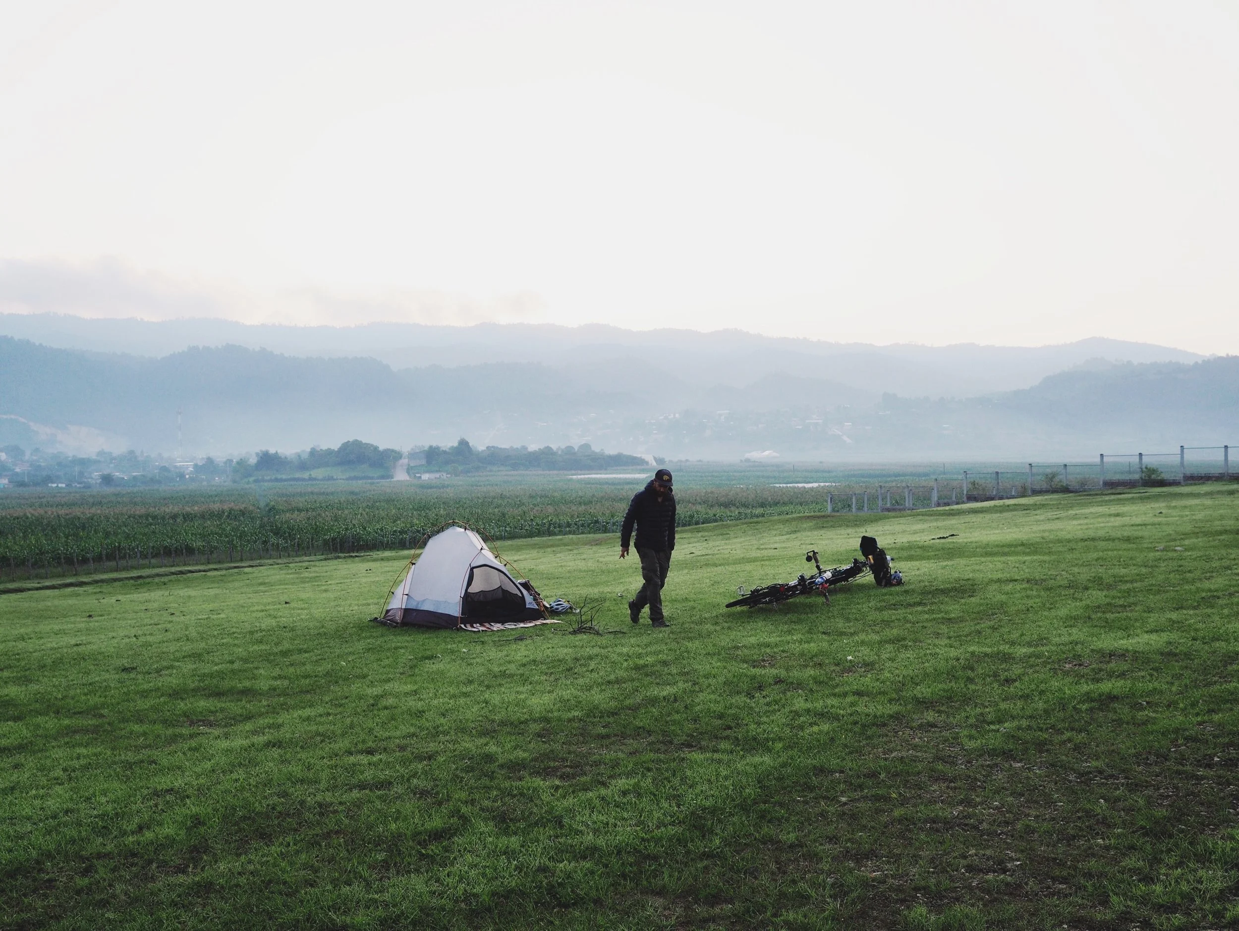 Perfect little campsite in Amatenango del Valle