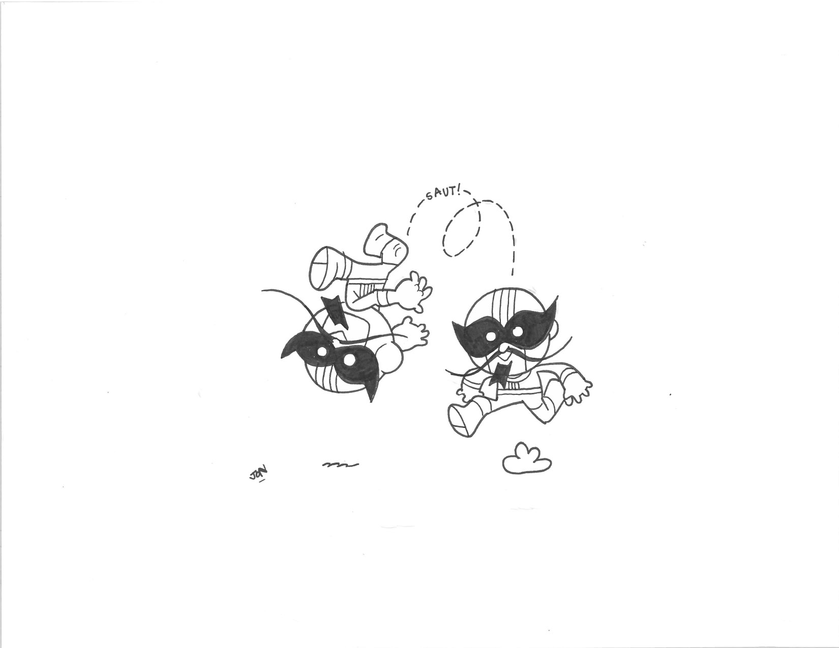 HALF-PINT BATROC - $35 Original Illustration / 8.5 x 11 Cardstock