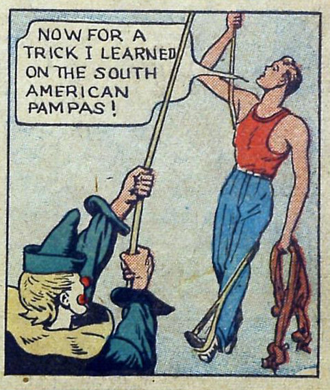 Finally! I’ve been waiting for someone to do a trick they learned on the South American pampas!