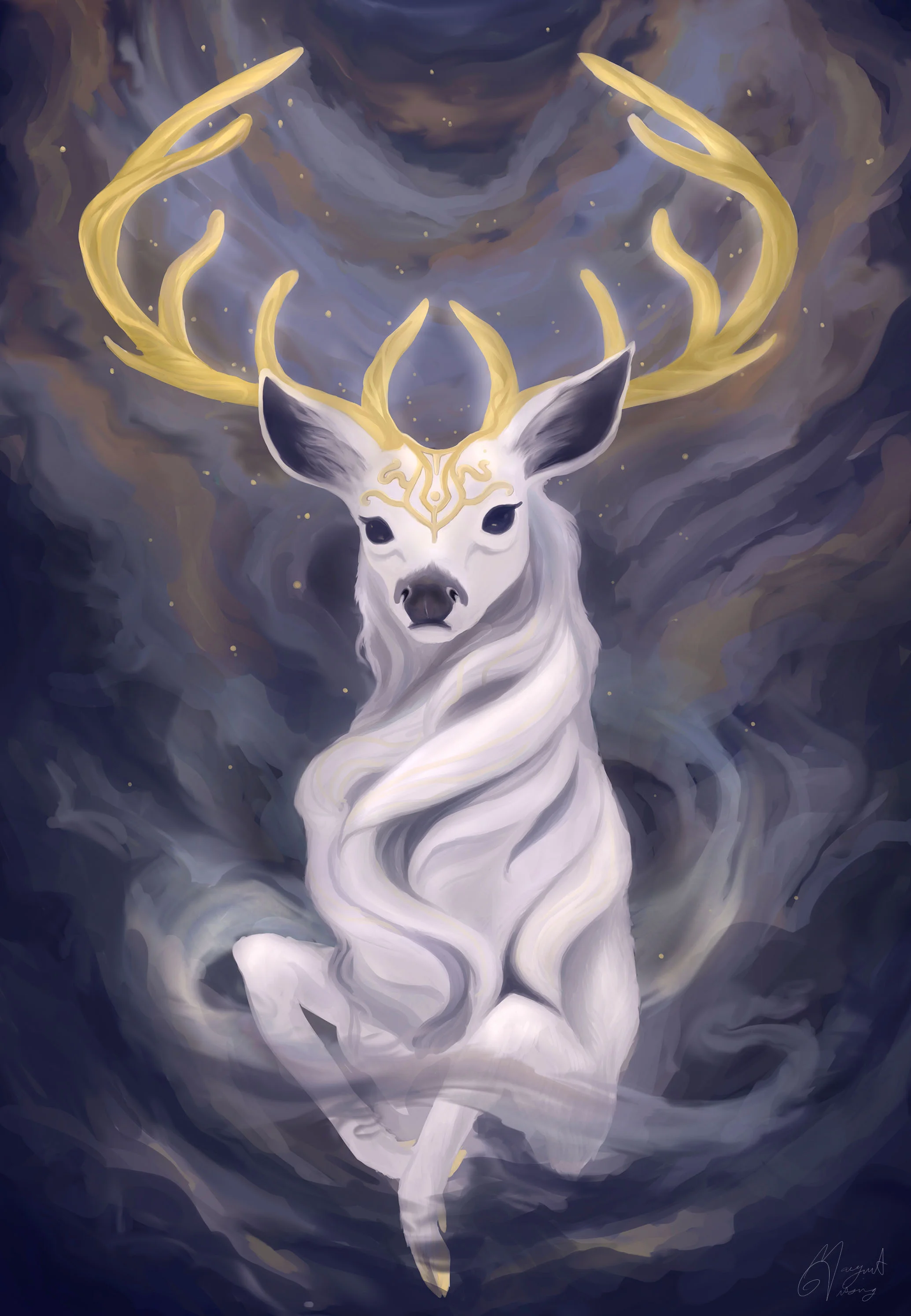 Stag in the Wind