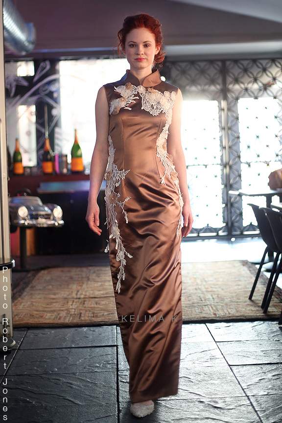 Couture qi pao by Kelima K