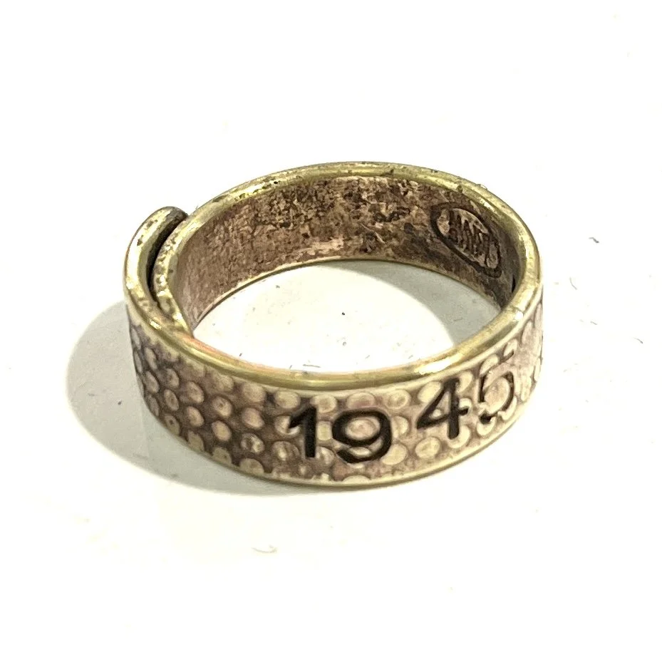 WWII Shell Casing Ring - 1945 - size 8