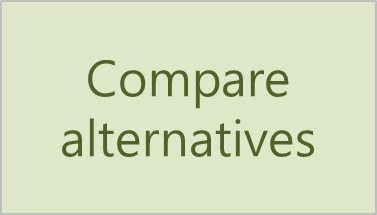This printable document is for advanced users and describes how to compare alternative scenarios. Access the detailed explanations that accompany each survey question in the Field App for habitat type , vegetation , surface , and screen .