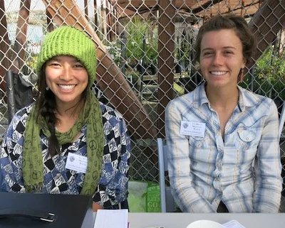 ara Kai and Dionne manning plant sale table