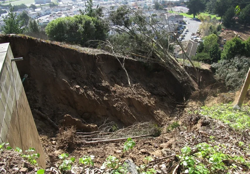 November 2012 waterline break and mudslide