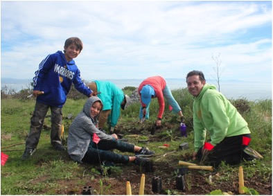 Families joined our planting event on Valentine’s Day - who needs chocolate when you can sip the flowers’ nectar?!